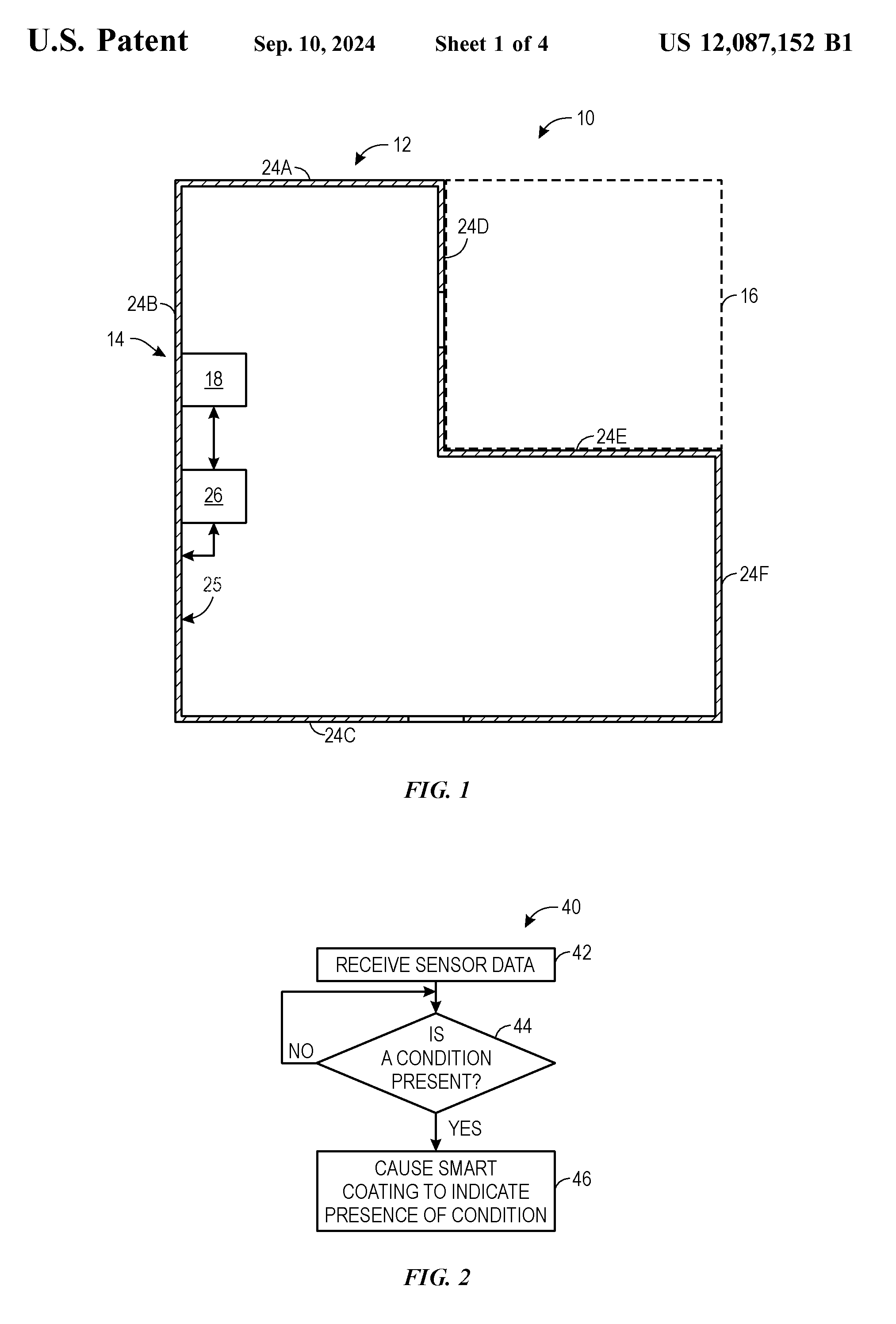 Smart home hazard notification system patent drawing