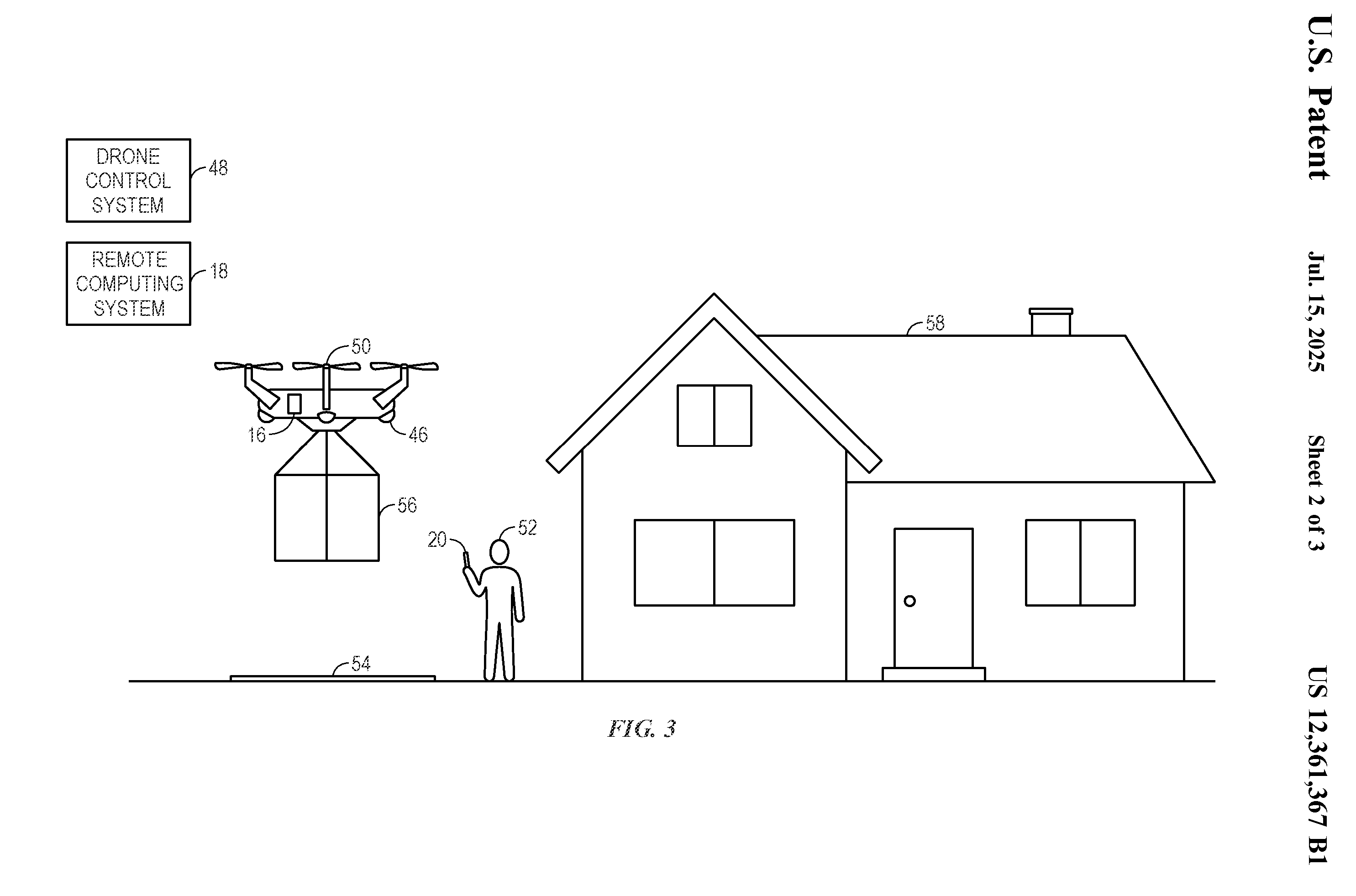 Systems and methods for targeted delivery of supplies during emergency events patent drawing
