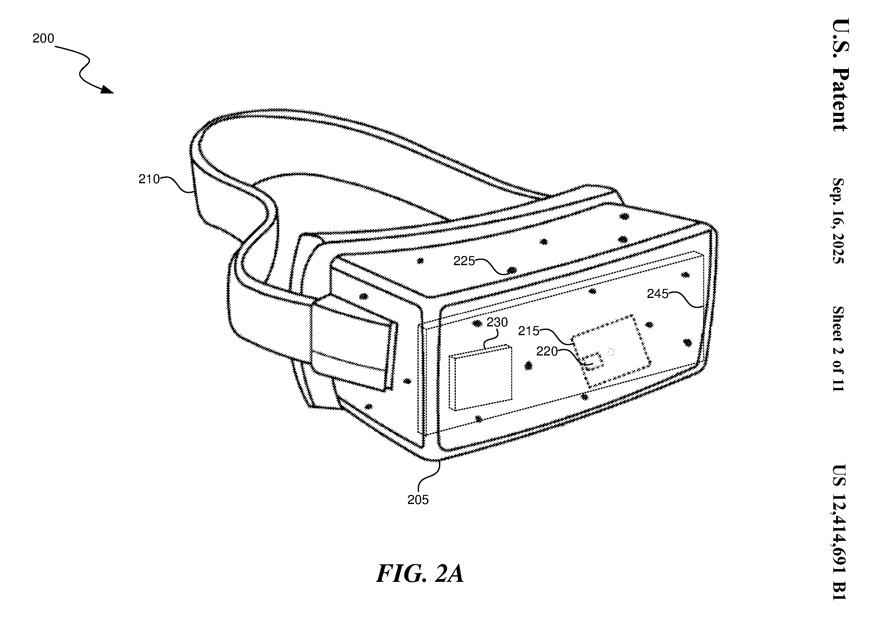 Eye monitoring and protection patent drawing