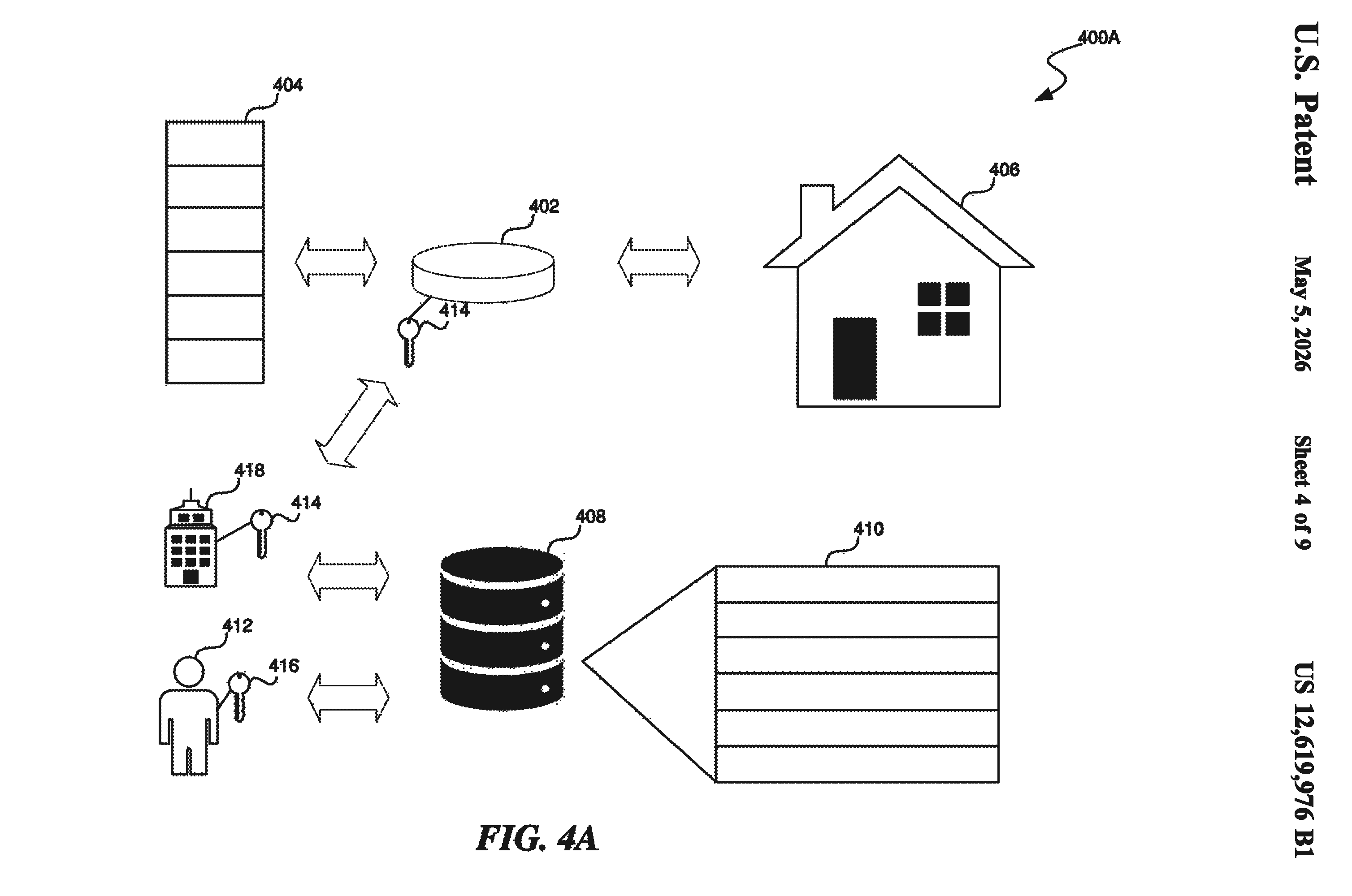 Private vault managed using a non-fungible token patent drawing